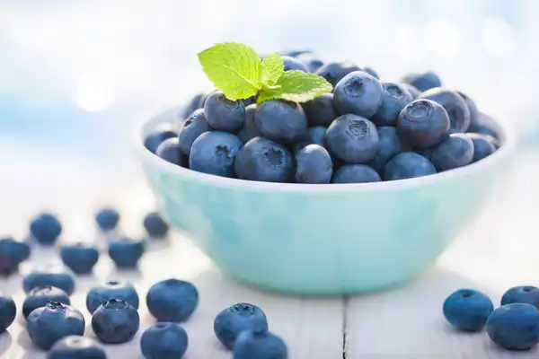 photo of blueberries in bowl