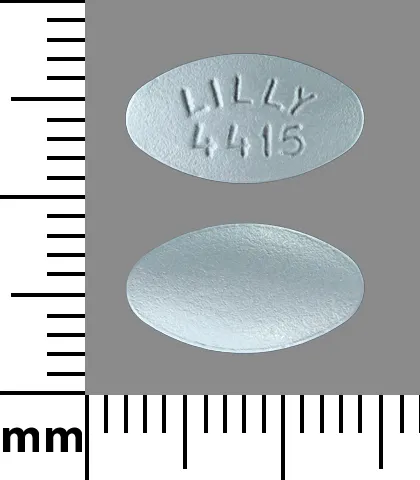 Olanzapine (Zyprexa) LILLY 4415 Pill Image