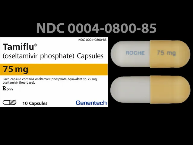Oseltamivir (Tamiflu) ROCHE 75 MG Pill Image