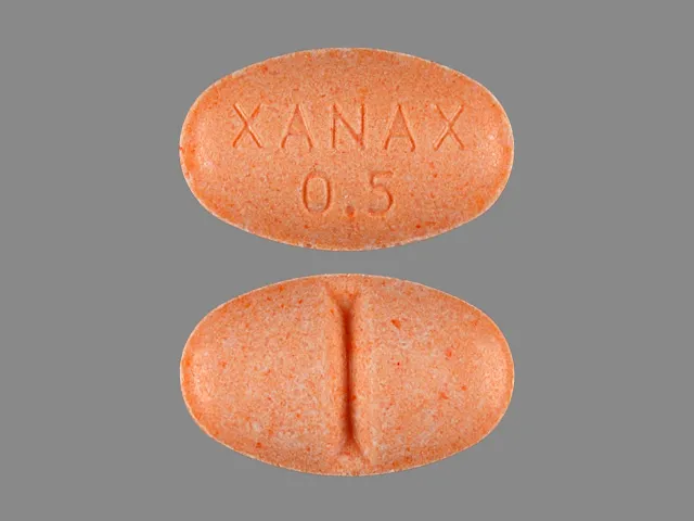 Alprazolam (Xanax) XANAX 0.5 Pill Image