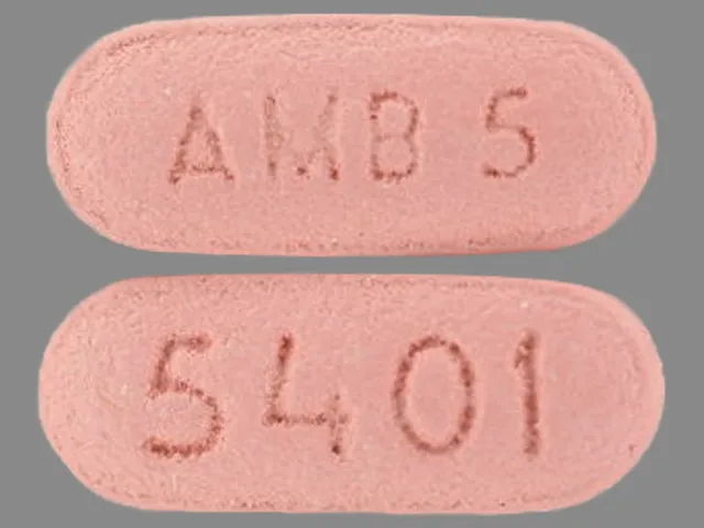 Zolpidem (Ambien) AMB 5 5401 Pill Image