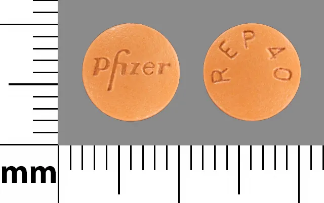 Eletriptan (Relpax) PFIZER REP40 Pill Image