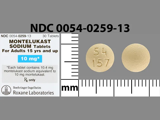 Montelukast (Singulair) 54 157 Pill Image