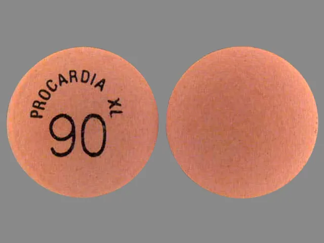 Nifedipine (Procardia) PROCARDIA XL 90 Pill Image