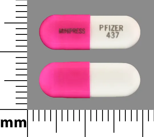 Prazosin (Minipress) MINIPRESS PFIZER 437 Pill Image