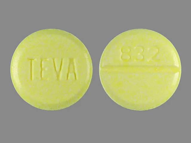 Clonazepam (Klonopin) TEVA 832 Pill Image