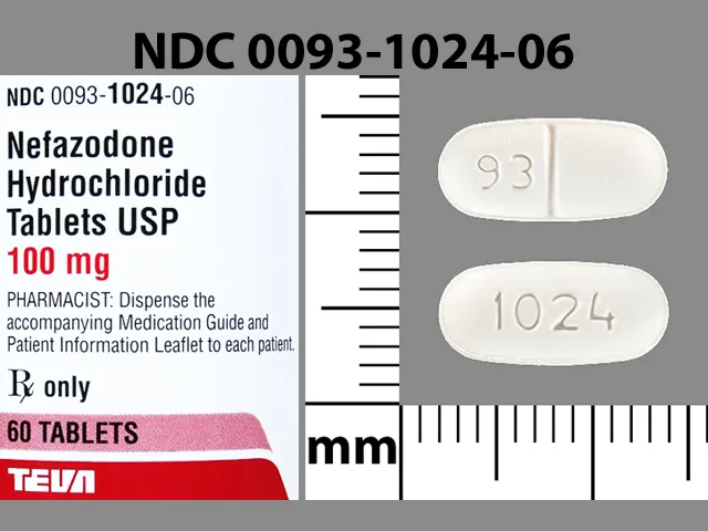 Nefazodone (Serzone) 93 1024 Pill Image