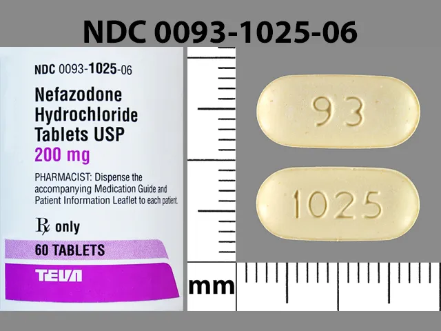 Nefazodone (Serzone) 93 1025 Pill Image