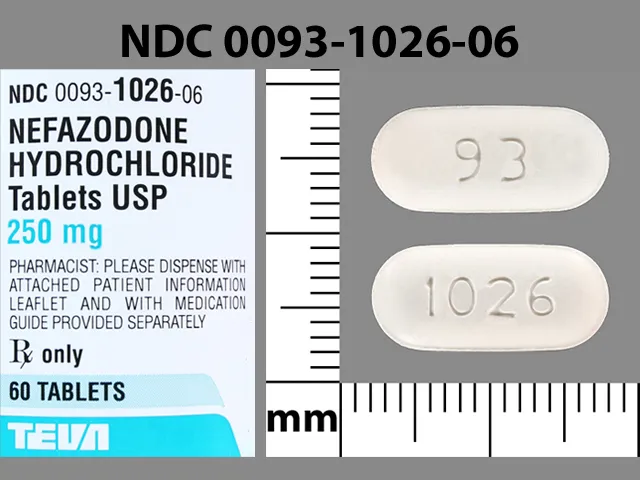 Nefazodone (Serzone) 93 1026 Pill Image