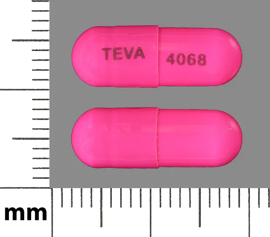 Prazosin (Minipress) TEVA 4068 Pill Image