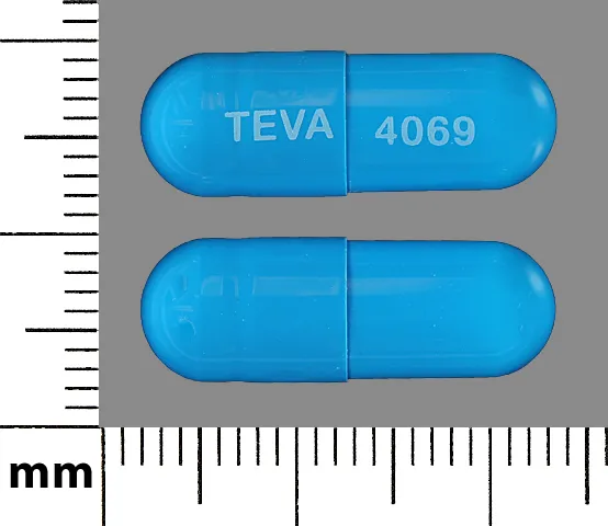 Prazosin (Minipress) TEVA 4069 Pill Image