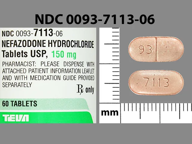 Nefazodone (Serzone) 93 7113 Pill Image