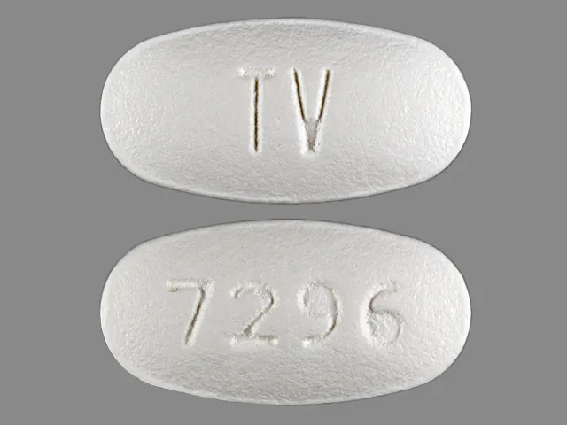Carvedilol (Coreg, Coreg CR) TV 7296 Pill Image