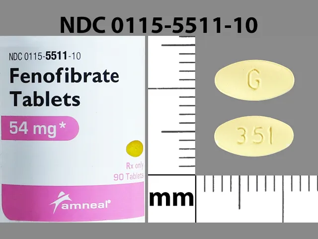 Fenofibrate G 351 Pill Image
