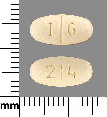 Sertraline (Zoloft) I G 214 Pill Image