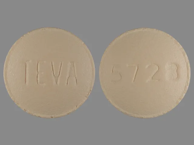 Famotidine (Pepcid, Zantac 360) TEVA 5728 Pill Image