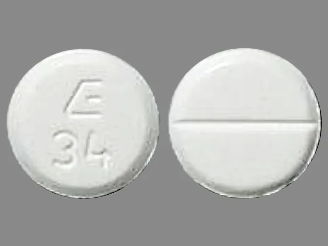 Tizanidine (Zanaflex) E 34 Pill Image