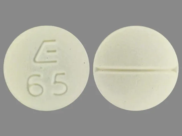 Clonazepam (Klonopin) E 65 Pill Image