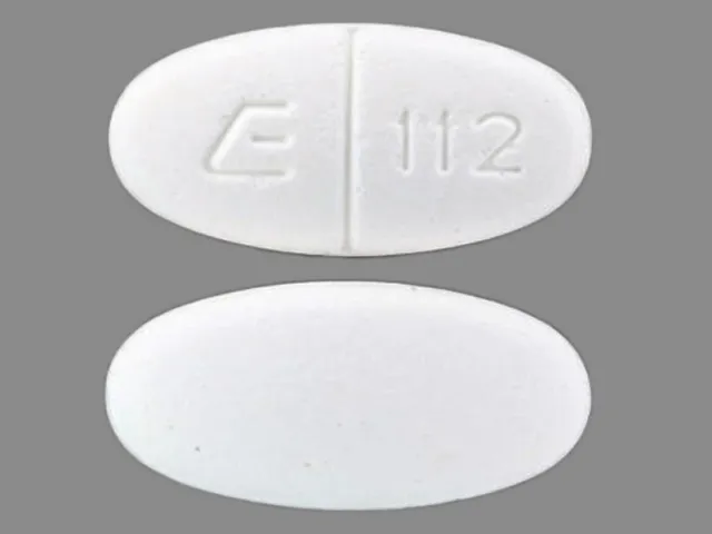 Sulfamethoxazole/Trimethoprim (Bactrim, Septra, and others) E 112 Pill Image