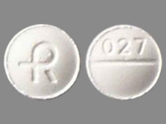 Alprazolam (Xanax) R 027 Pill Image