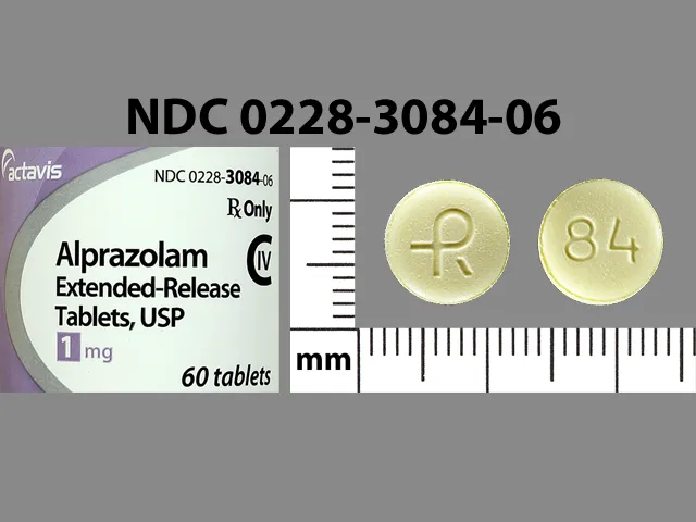 Alprazolam (Xanax) R 84 Pill Image