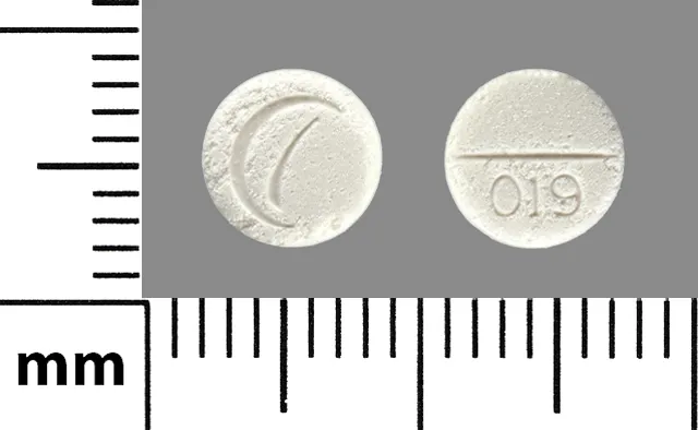 Alprazolam (Xanax) LOGO 019 Pill Image