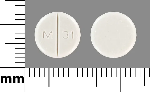 Allopurinol (Lopurin, Zyloprim) M 31 Pill Image