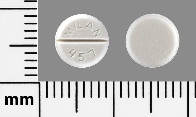 Lorazepam (Ativan, Loreev XR) MYLAN 457 Pill Image