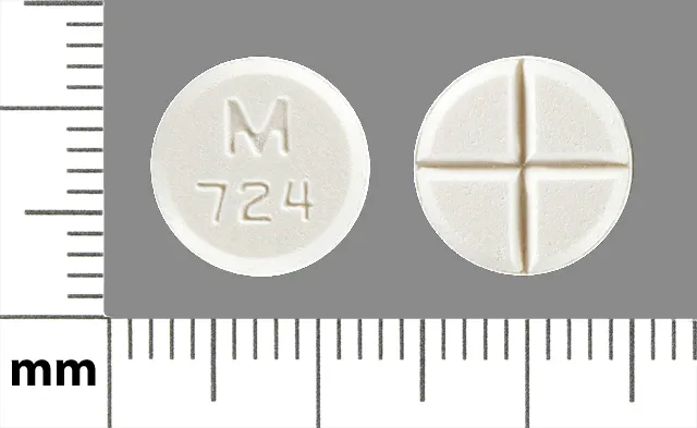 Tizanidine (Zanaflex) M 724 Pill Image