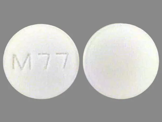 Amitriptyline (Amitid, Elavil, Endep) M77 Pill Image