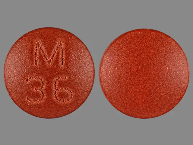 Amitriptyline (Amitid, Elavil, Endep) M 36 Pill Image