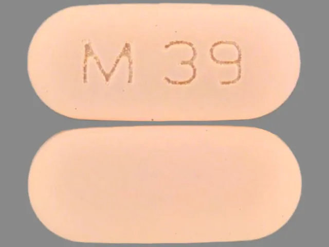 Amitriptyline (Amitid, Elavil, Endep) M 39 Pill Image