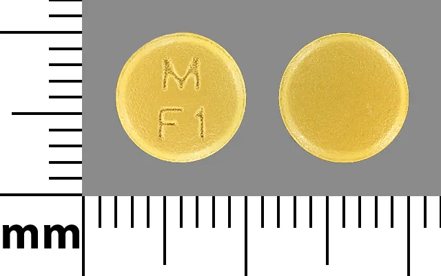 Famotidine (Pepcid, Zantac 360) M F1 Pill Image