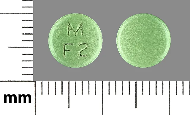 Famotidine (Pepcid, Zantac 360) M F2 Pill Image