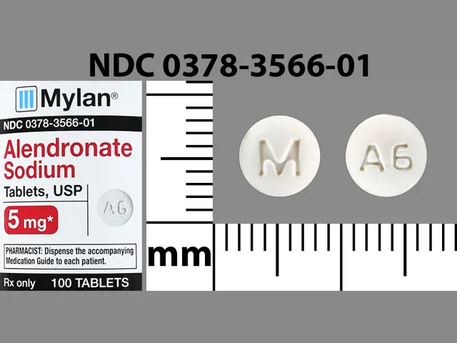 Alendronate (Binosto, Fosamax) M A6 Pill Image