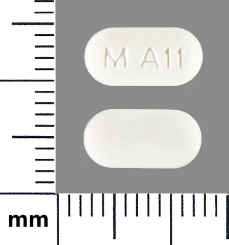 Alendronate (Binosto, Fosamax) M A11 Pill Image