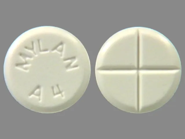 Alprazolam (Xanax) MYLAN A4 Pill Image
