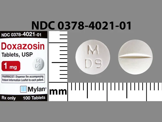 Doxazosin (Cardura) M D9 Pill Image
