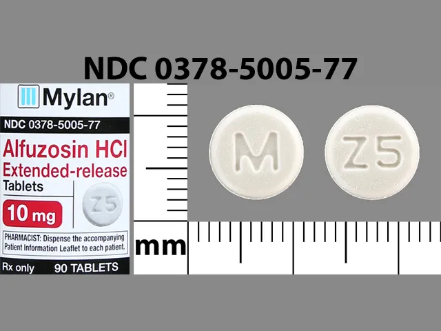 Alfuzosin (Uroxatral) M Z5 Pill Image