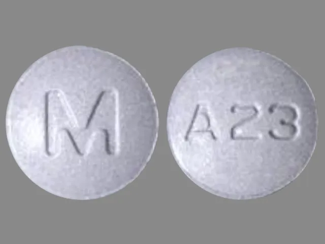 Alprazolam (Xanax) M A23 Pill Image