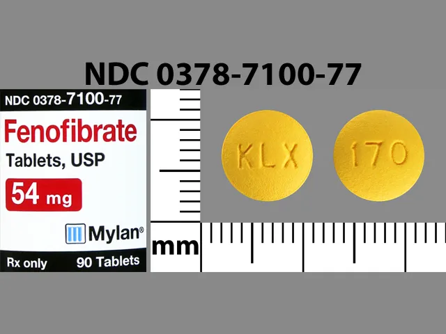 Fenofibrate KLX 170 Pill Image