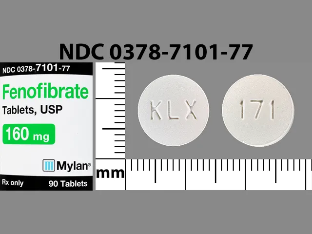 Fenofibrate KLX 171 Pill Image