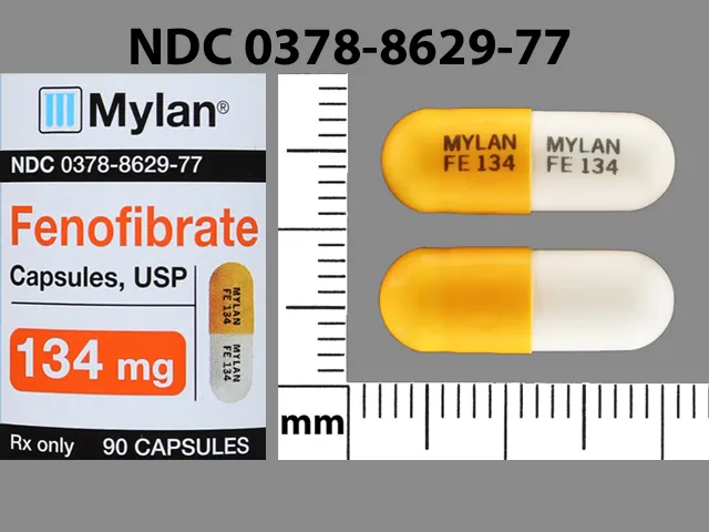 Fenofibrate MYLAN FE134 MYLAN FE134 Pill Image