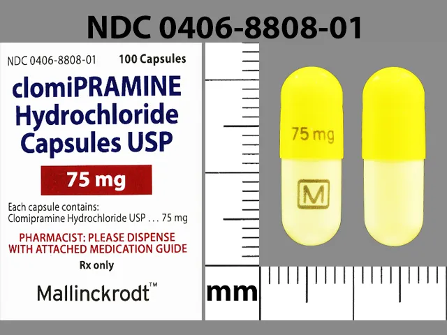 Clomipramine (Anafranil) 75 MG M Pill Image