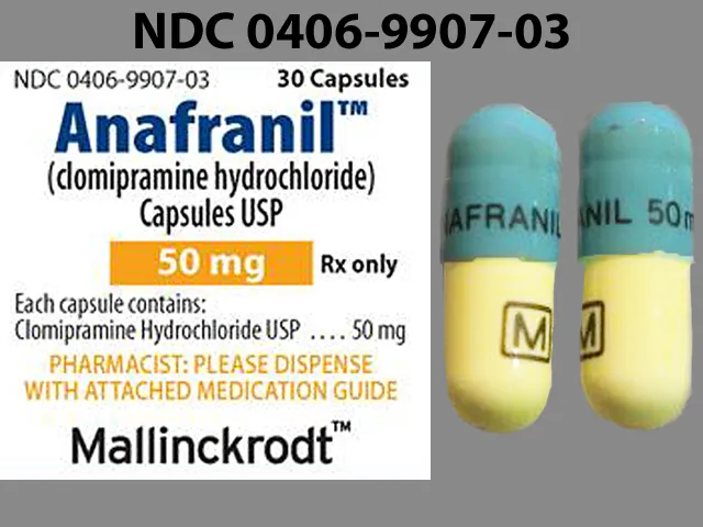 Clomipramine (Anafranil) ANAFRANIL 50 MG M Pill Image