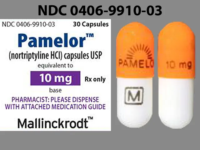 Nortriptyline LOGO PAMELOR M 10 MG Pill Image