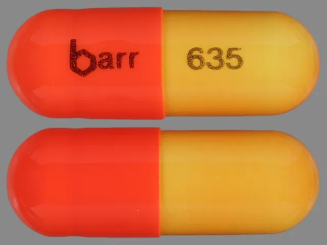 Danazol (Danocrine) BARR 635 Pill Image