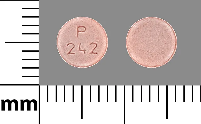 Repaglinide (Prandin) P 242 Pill Image
