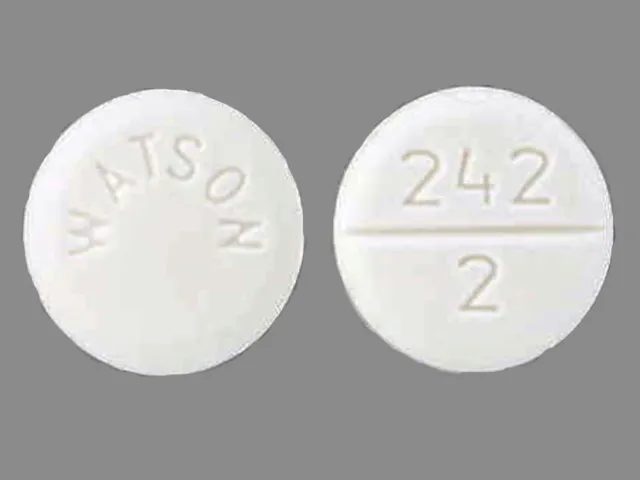 Lorazepam (Ativan, Loreev XR) WATSON 242 2 Pill Image