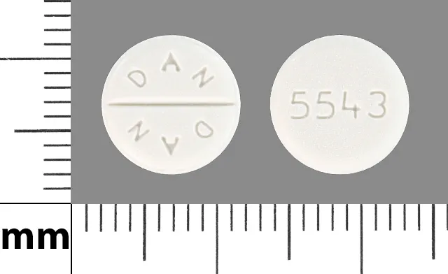 Allopurinol (Lopurin, Zyloprim) DAN DAN 5543 Pill Image